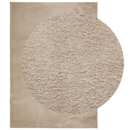 Teppich HUARTE Kurzflor Weich und Waschbar Sandfarben 160x230cm - Pazzar.ch