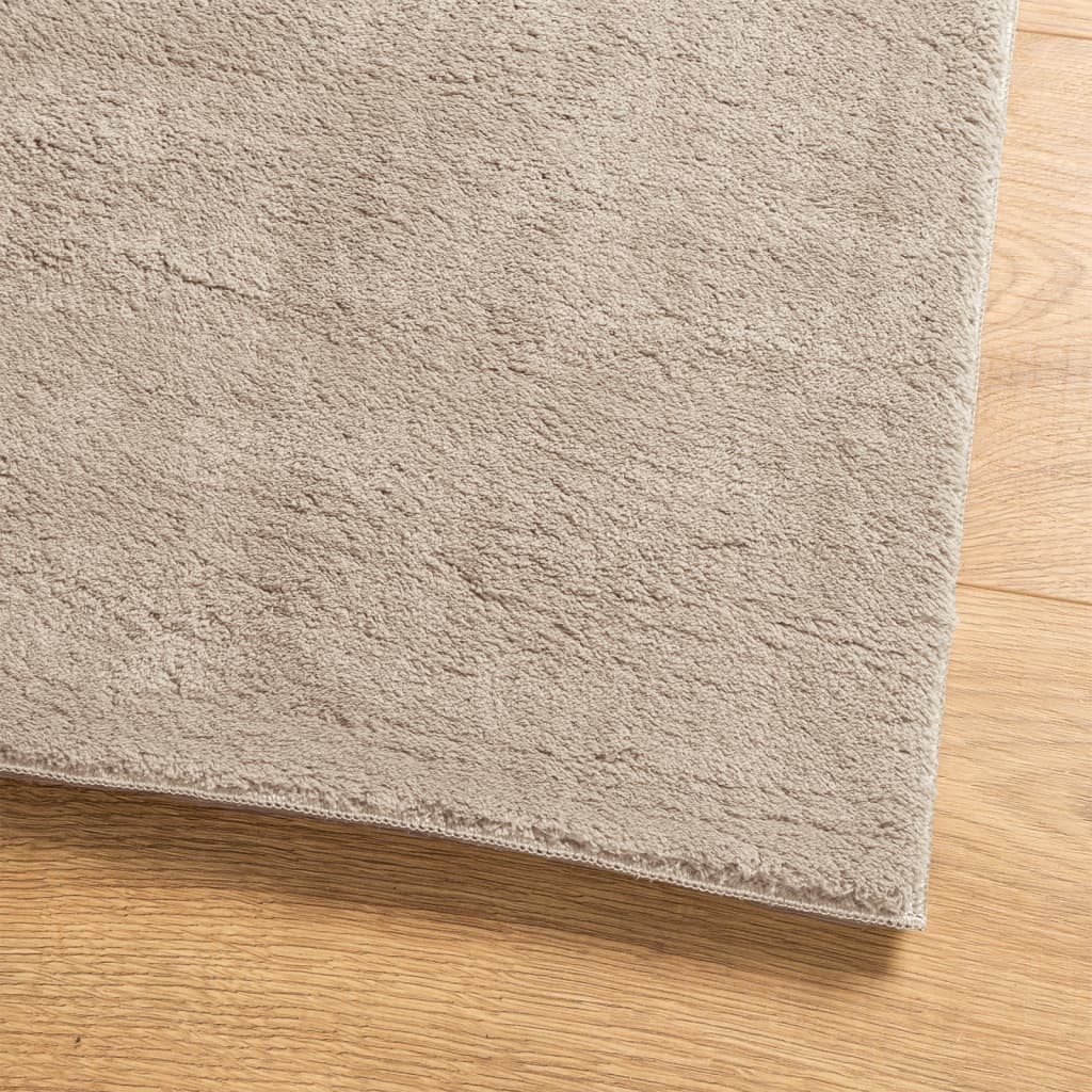 Teppich HUARTE Kurzflor Weich und Waschbar Sandfarben 160x230cm - Pazzar.ch