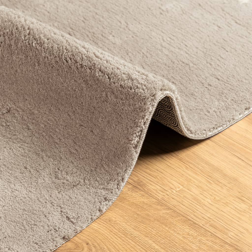 Teppich HUARTE Kurzflor Weich und Waschbar Sandfarben 160x230cm - Pazzar.ch