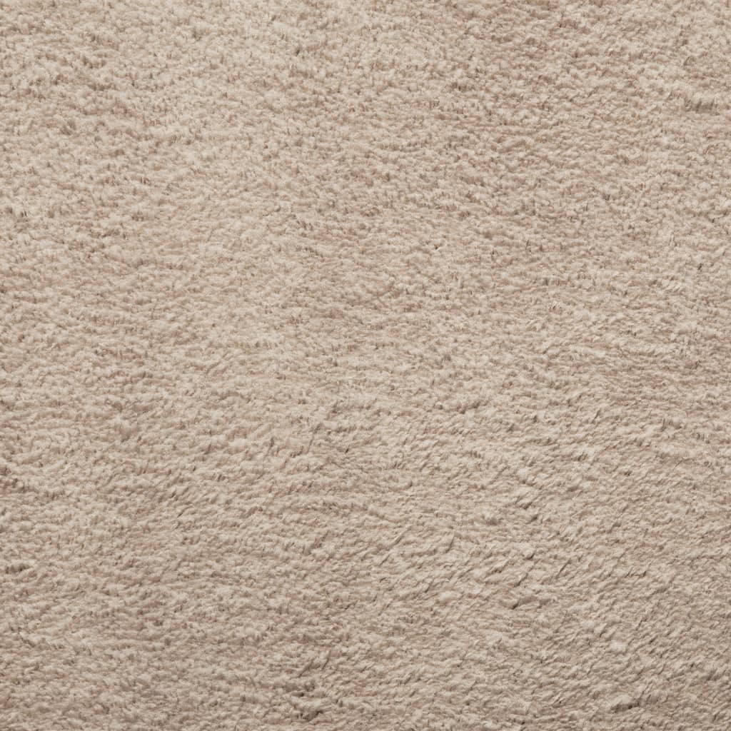 Teppich HUARTE Kurzflor Weich und Waschbar Sandfarben 160x230cm - Pazzar.ch