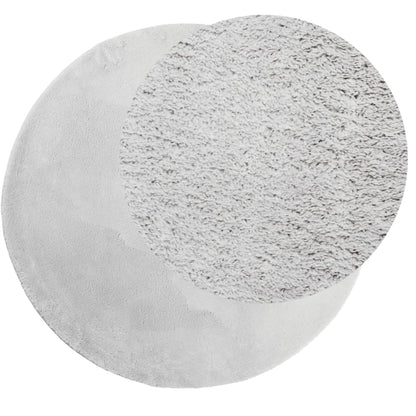 Teppich HUARTE Kurzflor Weich und Waschbar Grau Ø 160 cm - Pazzar.ch
