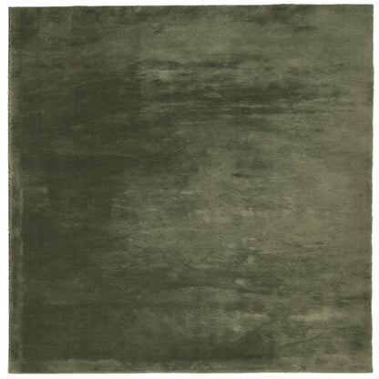 Teppich HUARTE Kurzflor Weich und Waschbar Waldgrün 160x160 cm - Pazzar.ch