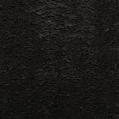 Teppich HUARTE Kurzflor Weich und Waschbar Schwarz 120x170 cm - Pazzar.ch