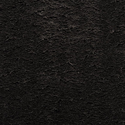 Teppich HUARTE Kurzflor Weich und Waschbar Schwarz 160x230 cm - Pazzar.ch