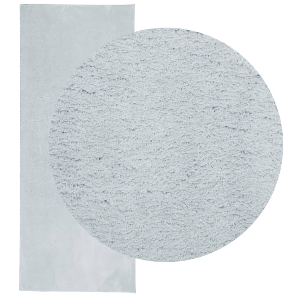 Teppich HUARTE Kurzflor Weich und Waschbar Blau 80x200 cm - Pazzar.ch
