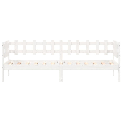 Tagesbett Weiß 90x200 cm Massivholz Kiefer - Pazzar.ch