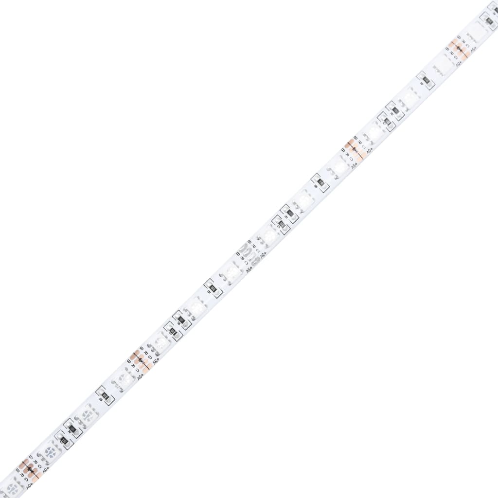 Bettgestell mit Kopfteil und LED-Leuchten Braun Eiche 90x200 cm - Pazzar.ch