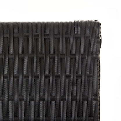 Paravent 6-tlg. Schwarz Poly Rattan - Pazzar.ch