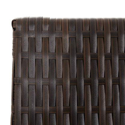 Paravent 6-tlg. Braun Poly Rattan - Pazzar.ch