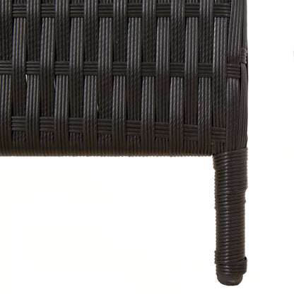 Paravent 6-tlg. Schwarz Poly Rattan - Pazzar.ch