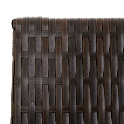 Paravent 6-tlg. Braun Poly Rattan - Pazzar.ch