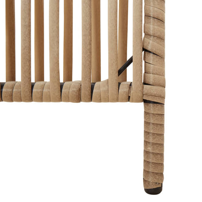 Paravent 4-tlg. Beige Poly Rattan - Pazzar.ch