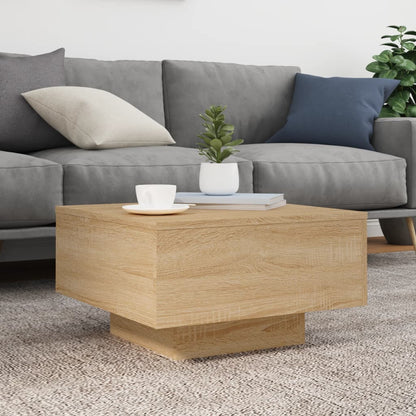 Couchtisch Sonoma-Eiche 55x55x31 cm Holzwerkstoff - Pazzar.ch