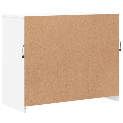 Sideboard mit LED-Leuchten Weiß 81x37x67 cm - Pazzar.ch