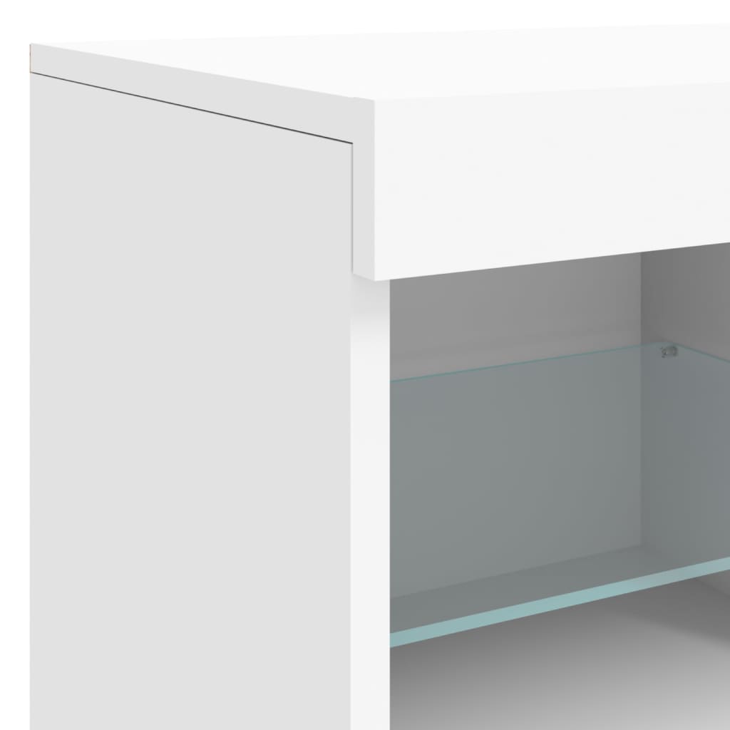 Sideboard mit LED-Leuchten Weiß 81x37x67 cm - Pazzar.ch