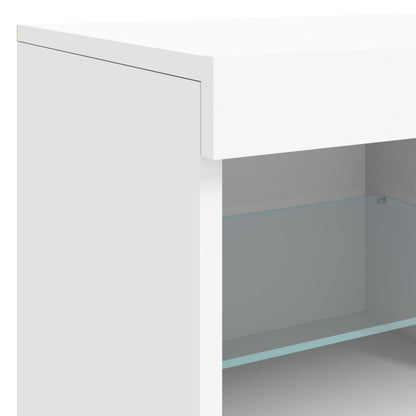 Sideboard mit LED-Leuchten Weiß 81x37x67 cm - Pazzar.ch
