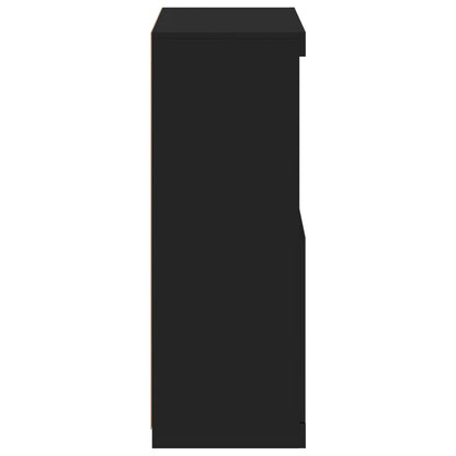 Sideboard mit LED-Leuchten Schwarz 60,5x37x100 cm - Pazzar.ch