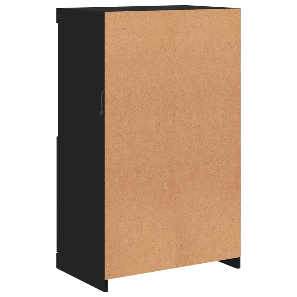 Sideboard mit LED-Leuchten Schwarz 60,5x37x100 cm - Pazzar.ch