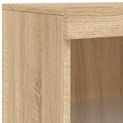 Sideboard mit LED-Leuchten Sonoma-Eiche 60,5x37x100 cm - Pazzar.ch