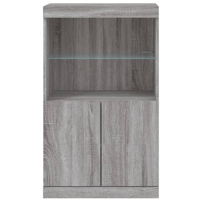 Sideboard mit LED-Leuchten Grau Sonoma 60,5x37x100 cm - Pazzar.ch