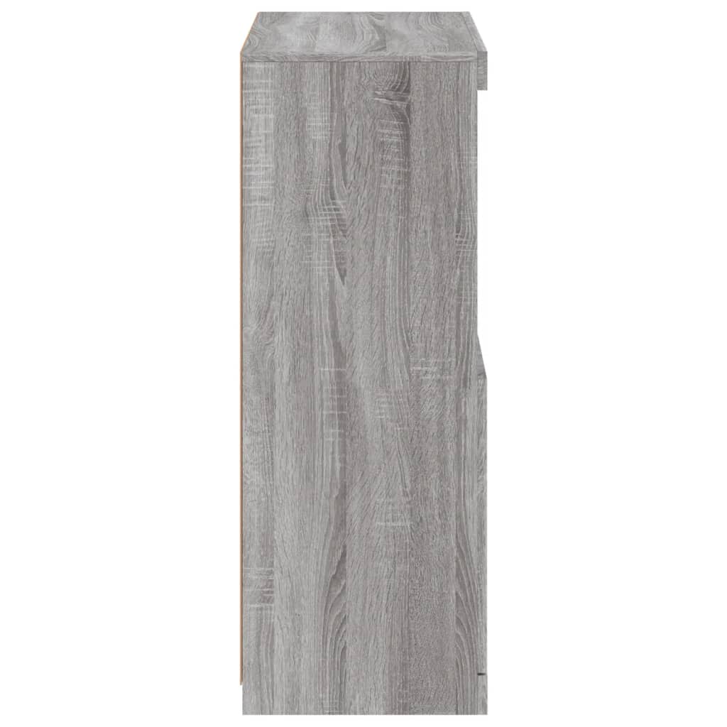 Sideboard mit LED-Leuchten Grau Sonoma 60,5x37x100 cm - Pazzar.ch