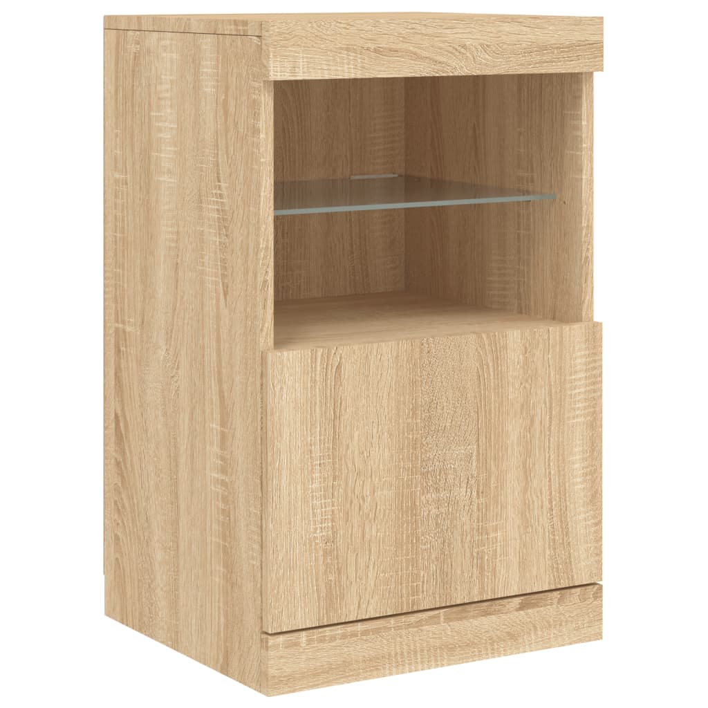 Sideboard mit LED-Leuchten Sonoma-Eiche 41x37x67 cm - Pazzar.ch