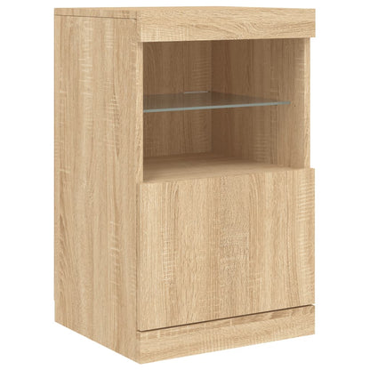 Sideboard mit LED-Leuchten Sonoma-Eiche 41x37x67 cm - Pazzar.ch