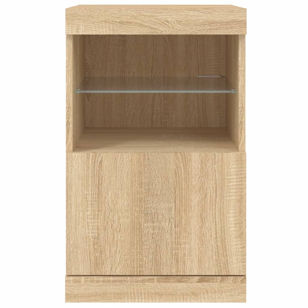 Sideboard mit LED-Leuchten Sonoma-Eiche 41x37x67 cm - Pazzar.ch