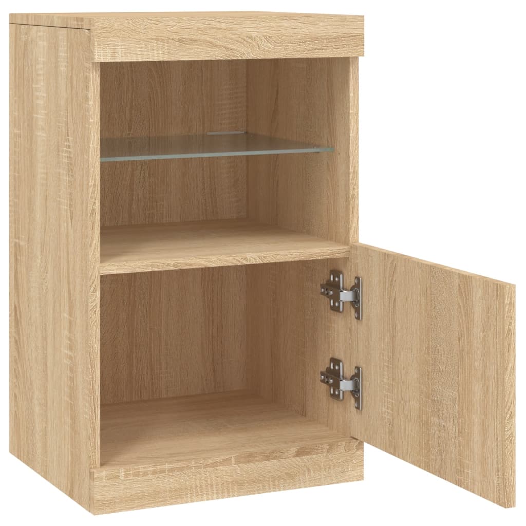 Sideboard mit LED-Leuchten Sonoma-Eiche 41x37x67 cm - Pazzar.ch