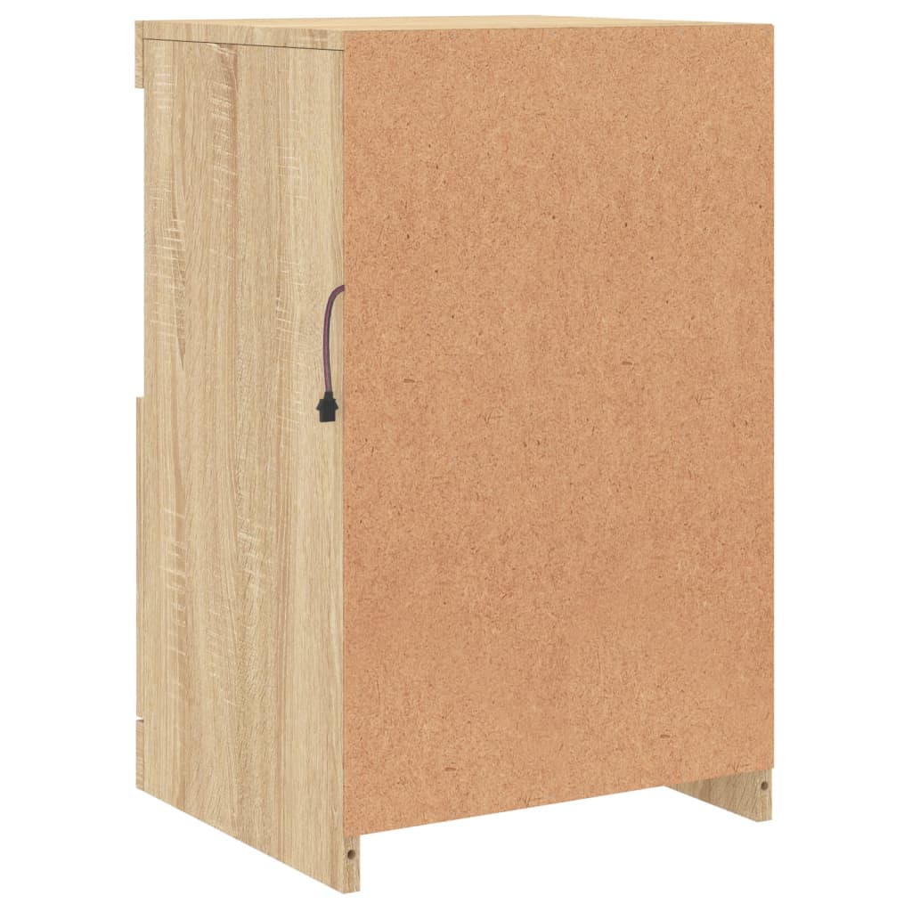 Sideboard mit LED-Leuchten Sonoma-Eiche 41x37x67 cm - Pazzar.ch