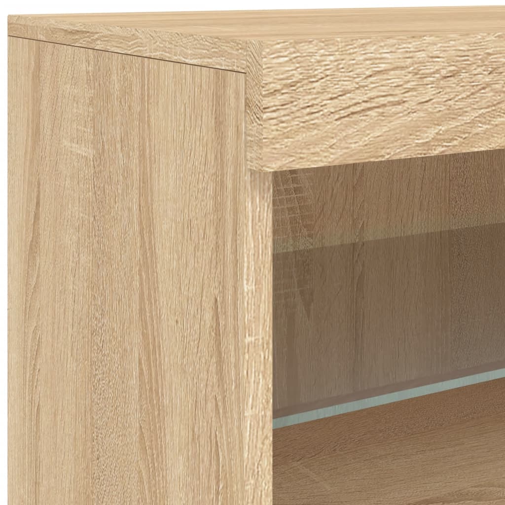 Sideboard mit LED-Leuchten Sonoma-Eiche 41x37x67 cm - Pazzar.ch