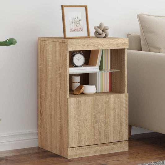 Sideboard mit LED-Leuchten Sonoma-Eiche 41x37x67 cm - Pazzar.ch