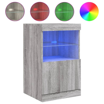 Sideboard mit LED-Leuchten Grau Sonoma 41x37x67 cm - Pazzar.ch