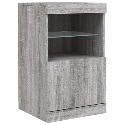 Sideboard mit LED-Leuchten Grau Sonoma 41x37x67 cm - Pazzar.ch