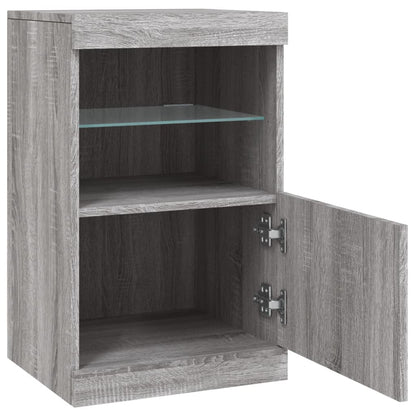 Sideboard mit LED-Leuchten Grau Sonoma 41x37x67 cm - Pazzar.ch