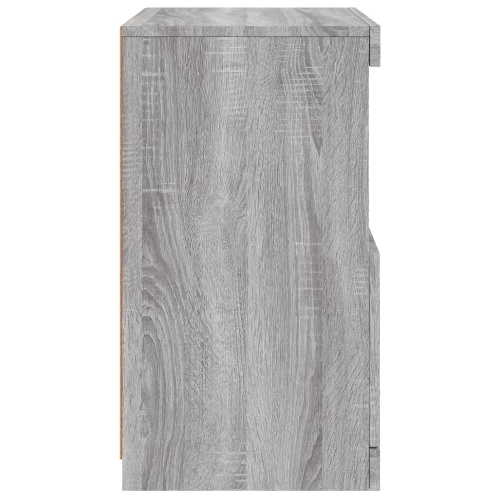 Sideboard mit LED-Leuchten Grau Sonoma 41x37x67 cm - Pazzar.ch