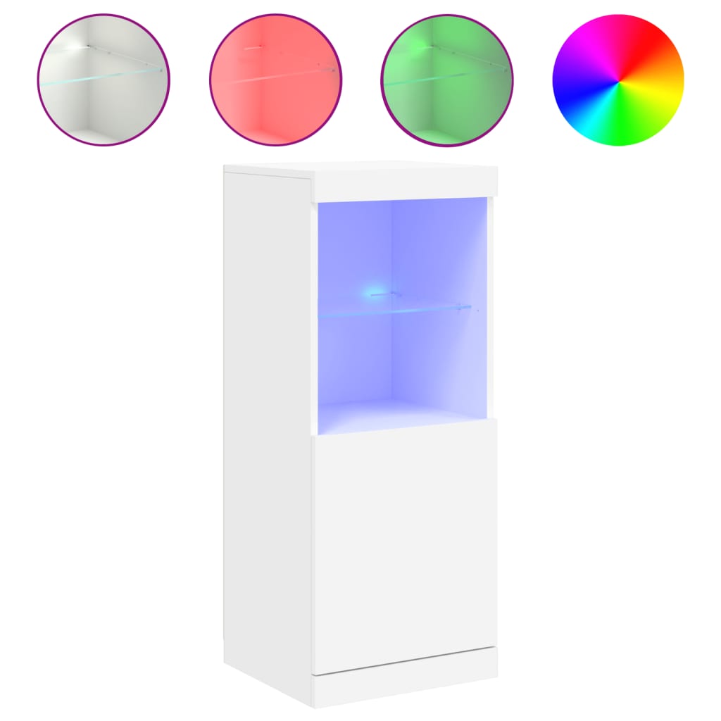 Sideboard mit LED-Beleuchtung Weiß 41x37x100 cm - Pazzar.ch