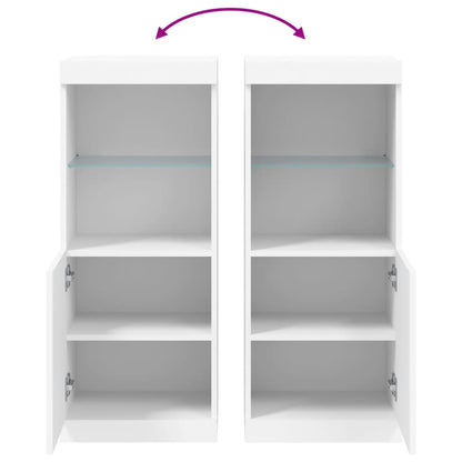 Sideboard mit LED-Beleuchtung Weiß 41x37x100 cm - Pazzar.ch
