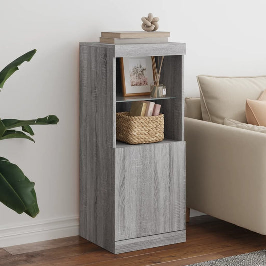 Sideboard mit LED-Leuchten Grau Sonoma 41x37x100 cm - Pazzar.ch