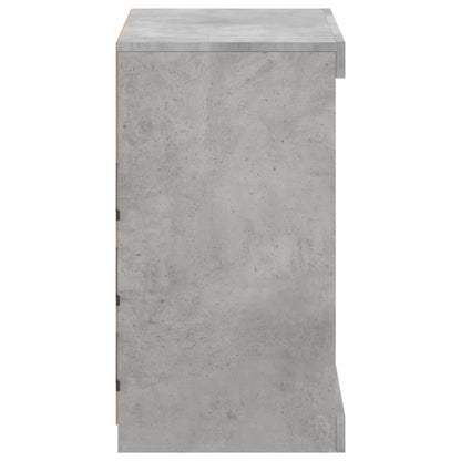 Sideboard mit LED-Leuchten Betongrau 60,5x37x67 cm - Pazzar.ch