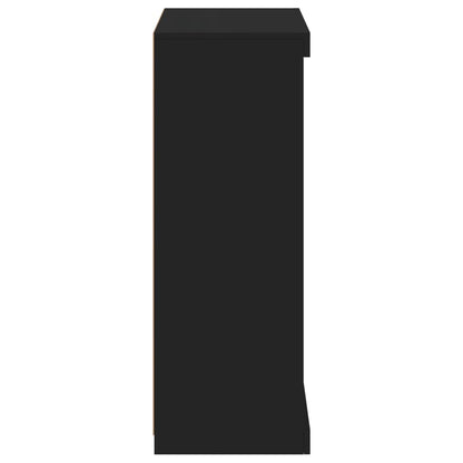 Sideboard mit LED-Leuchten Schwarz 60,5x37x100 cm - Pazzar.ch