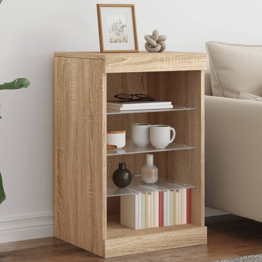 Sideboard mit LED-Leuchten Sonoma-Eiche 41x37x67 cm - Pazzar.ch