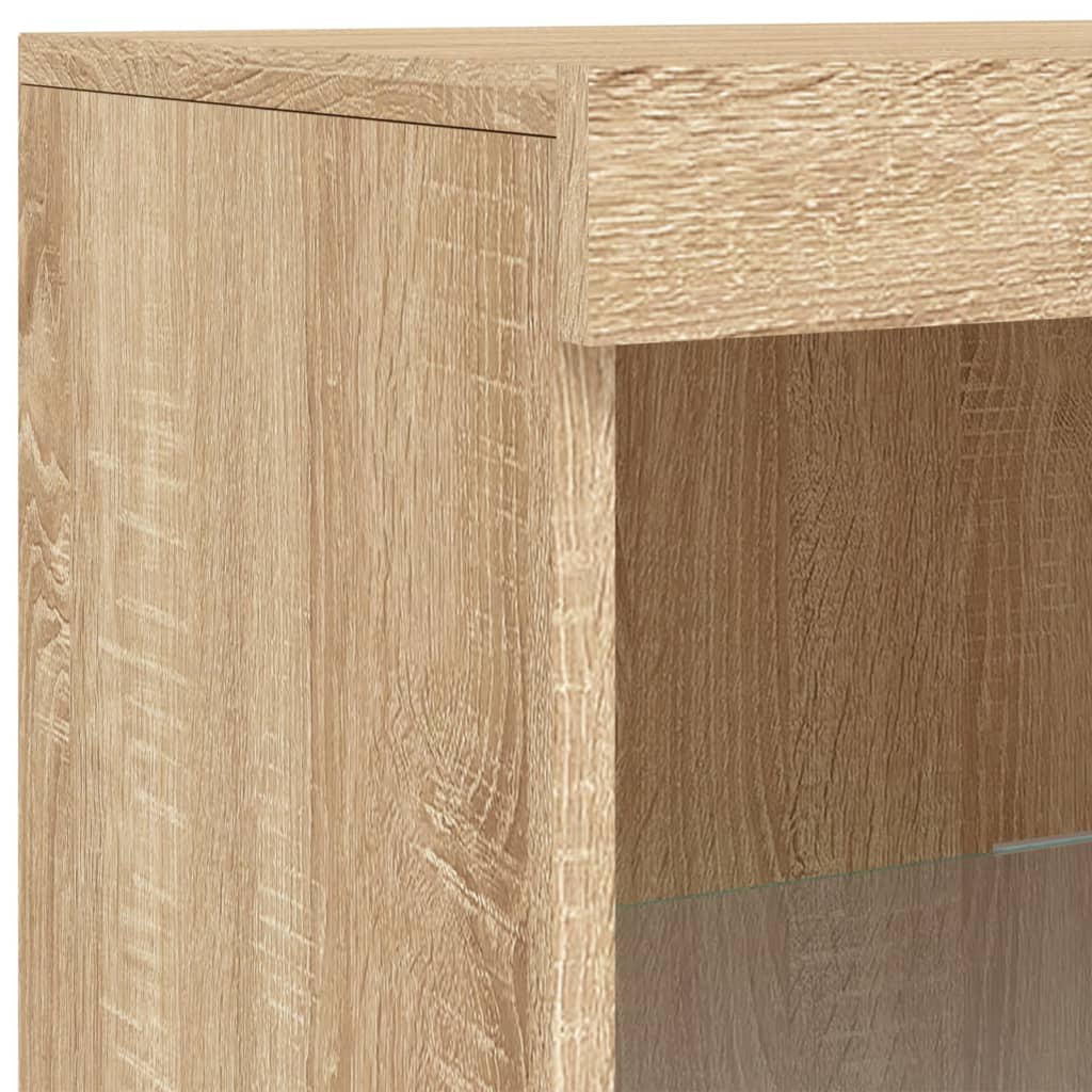 Sideboard mit LED-Leuchten Sonoma-Eiche 41x37x100 cm - Pazzar.ch