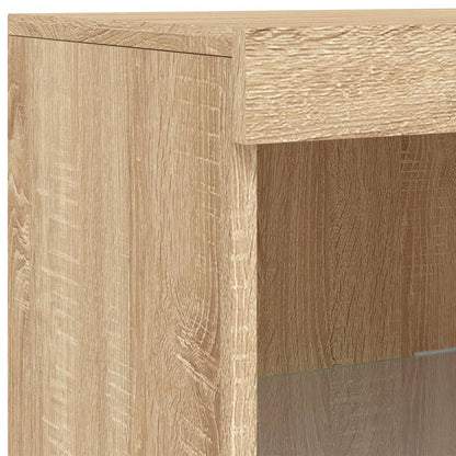 Sideboard mit LED-Leuchten Sonoma-Eiche 41x37x100 cm - Pazzar.ch