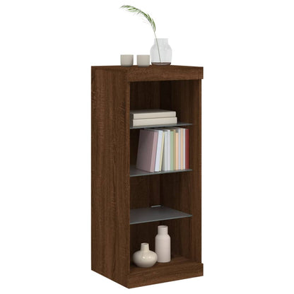 Sideboard mit LED-Leuchten Braun Eichen-Optik 41x37x100 cm - Pazzar.ch