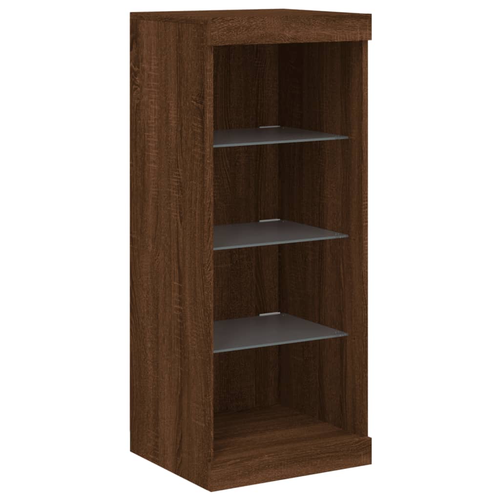 Sideboard mit LED-Leuchten Braun Eichen-Optik 41x37x100 cm - Pazzar.ch