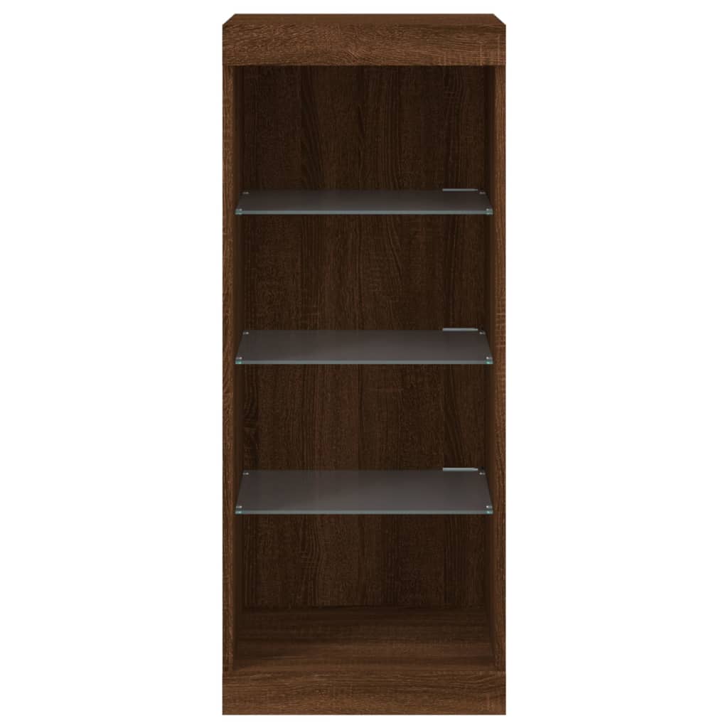 Sideboard mit LED-Leuchten Braun Eichen-Optik 41x37x100 cm - Pazzar.ch