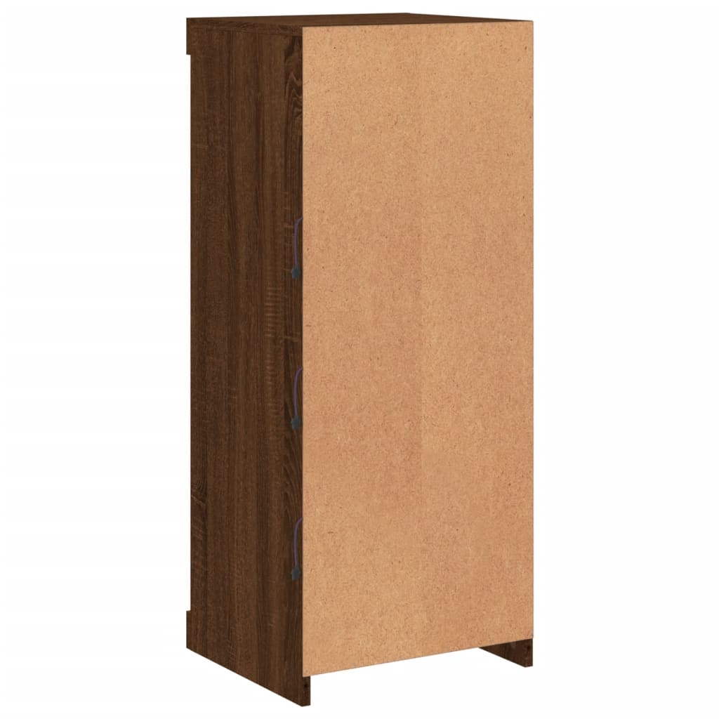 Sideboard mit LED-Leuchten Braun Eichen-Optik 41x37x100 cm - Pazzar.ch