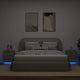 Nachttische mit LED-Leuchten 2 Stk. Grau Sonoma Holzwerkstoff