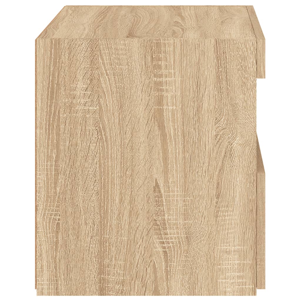Nachttische mit LED-Leuchten 2 Stk. Sonoma Eiche 50x40x45 cm - Pazzar.ch